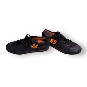 Adidas x Raf Simons Spirit Low Sneakers Black‎ Orange Mens Size 8 Super Rare